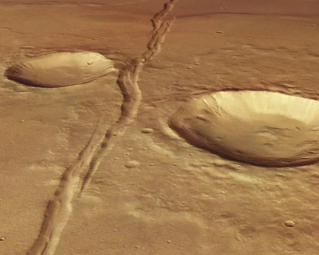 Орбитальный аппарат сфотографировал древнее озеро на Марсе