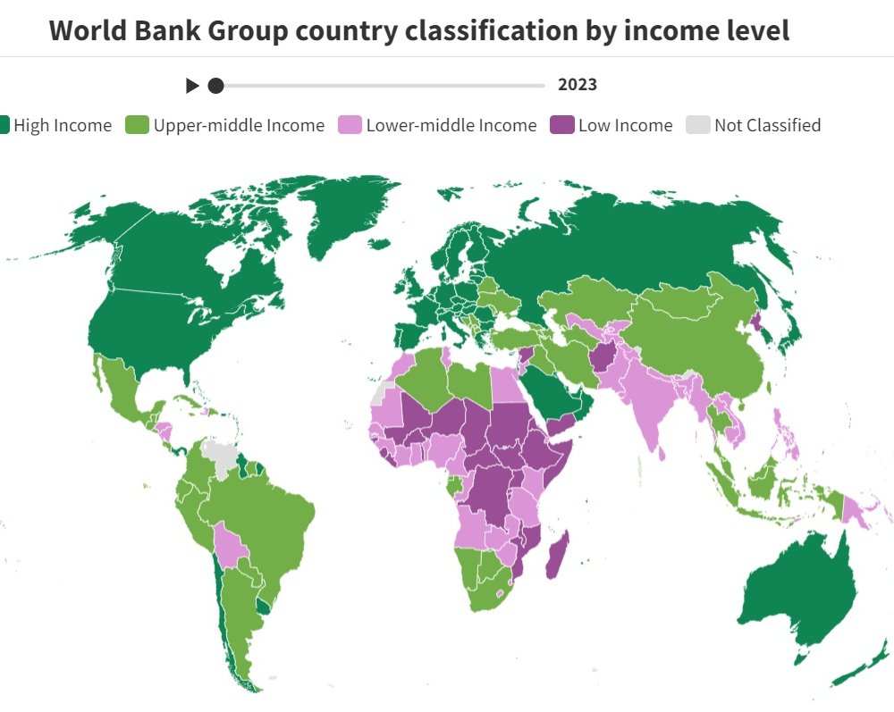 Всемирный банк включил Россию в группу стран с высоким уровнем доходов населения