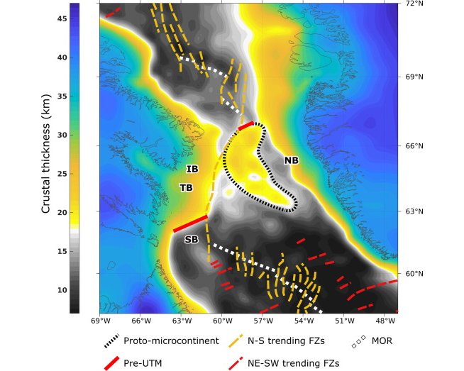 Учёные обнаружили новый микроконтинент между Гренландией и Канадой